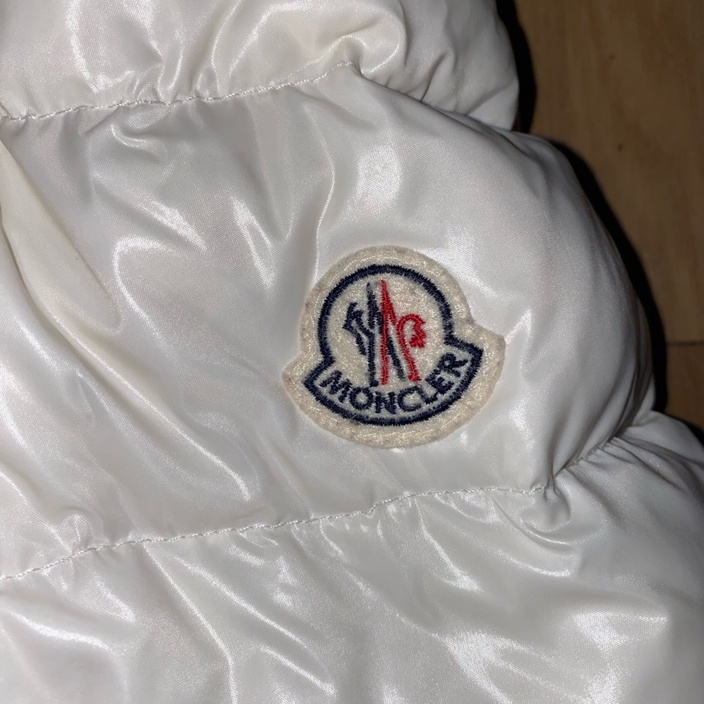 Authentic white/cream Moncler women’s size 3 short jacket.